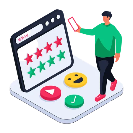 Online Rating  Illustration