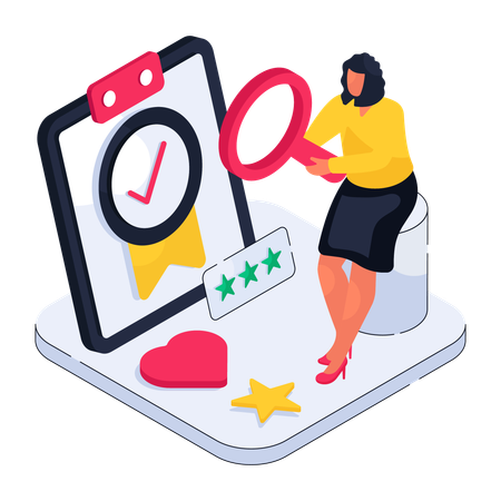 Online Rating  Illustration