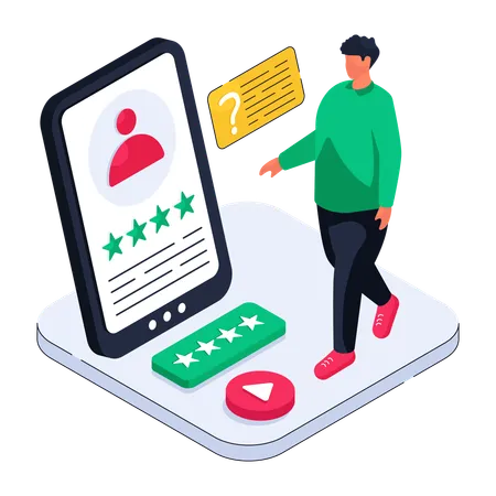 Online Rating  Illustration