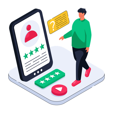 Online Rating  Illustration