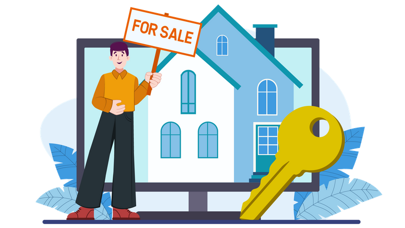 Online Real Estate  Illustration