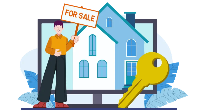 Online Real Estate  Illustration