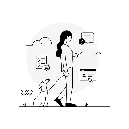 Online-Rechnungszahlung  Illustration
