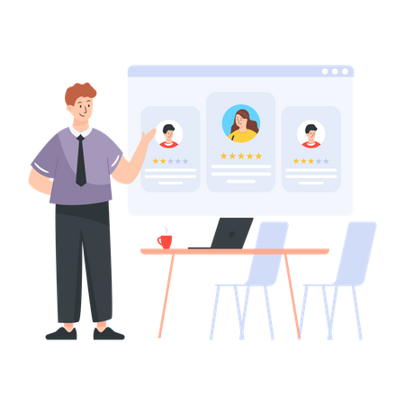 Online Recruitment  Illustration