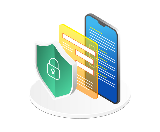 Online registration security  Illustration