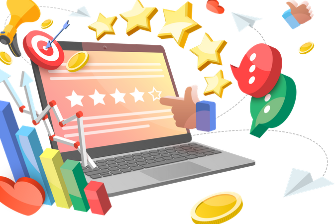 Online Reputation Management  Illustration