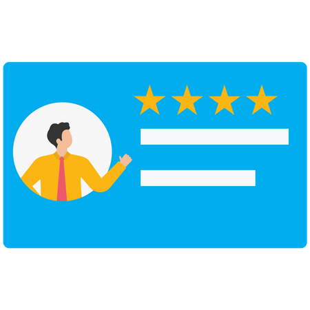 Online review service  Illustration