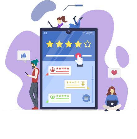 Online reviews  Illustration