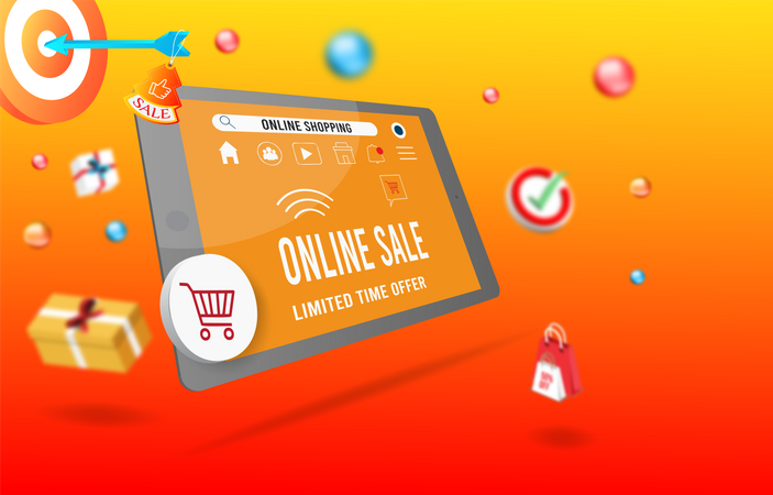 Online sale  Illustration