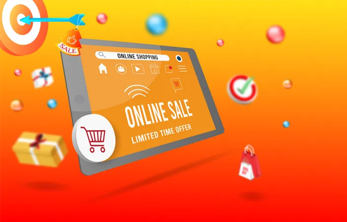 Online sale  Illustration