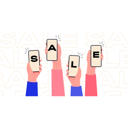 Online sale  Illustration