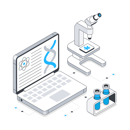 Online Science Tutoring  Illustration