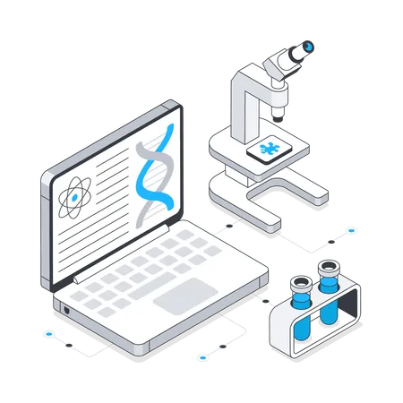 Online Science Tutoring  Illustration