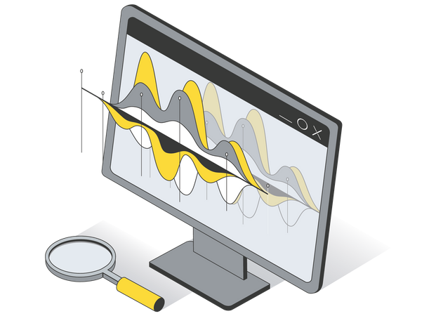 Online search analytics  Illustration