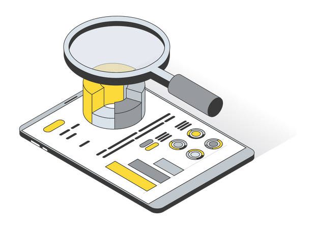 Online-SEO-Analyse  Illustration