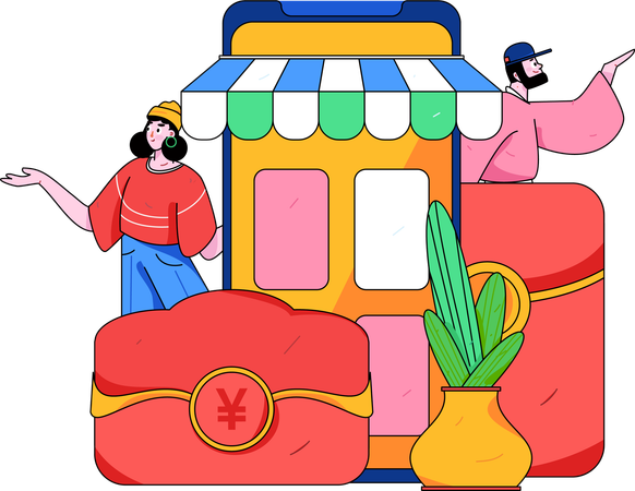 Online Shop  Illustration