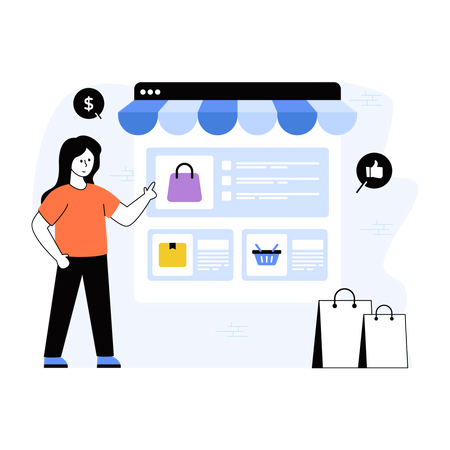 Online Shop Illustration