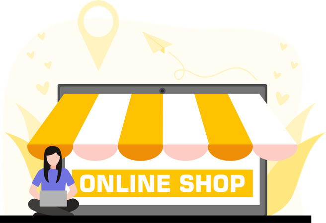 Online Shop  Illustration