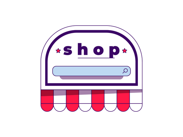 Online shop  Illustration