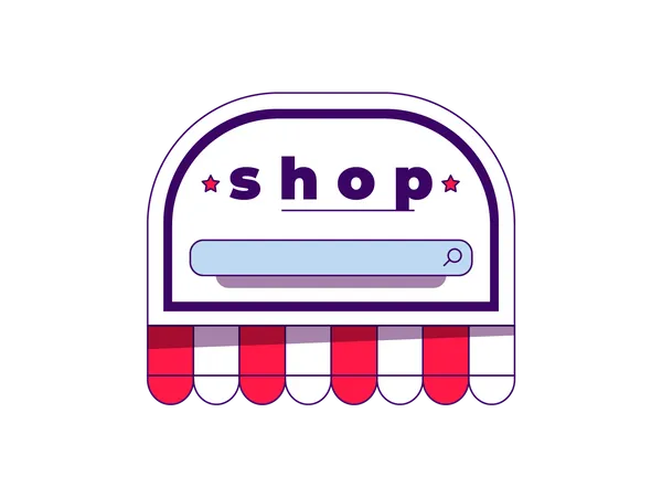 Online shop  Illustration