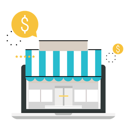 Online-Shop  Illustration