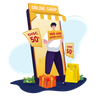 illustrations for shop open