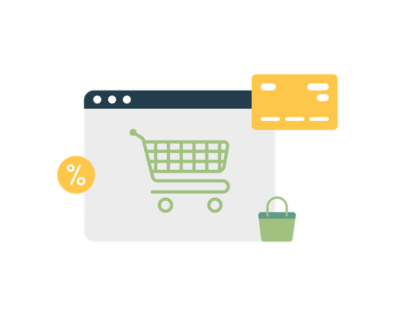 Online Shopping  Illustration