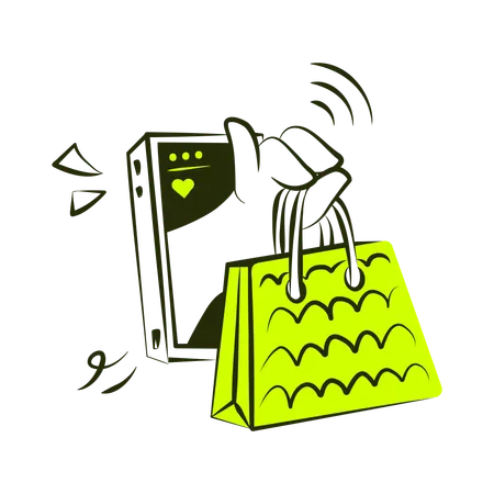 オンラインショッピング  イラスト