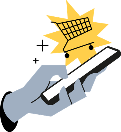 Online Einkaufen  Illustration