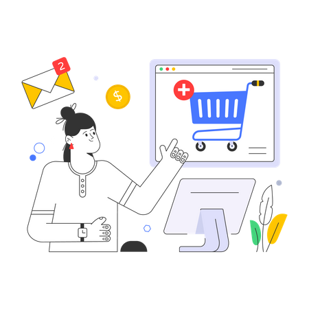 E-Shopping  Illustration