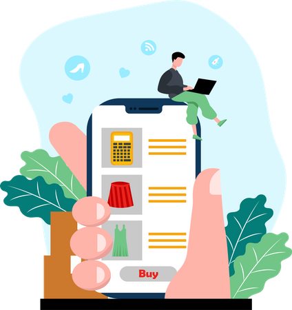 Online Shopping Illustration