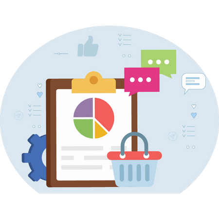 Online-Shopping-Analyse  Illustration