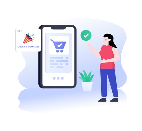 Online-Shopping-App  Illustration