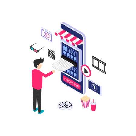 Online Shopping app  Illustration