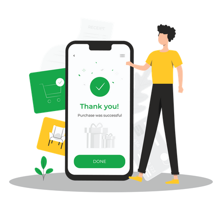 Online shopping app  Illustration