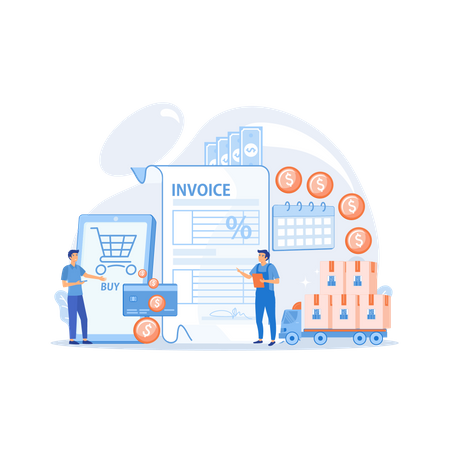 Online shopping application  Illustration