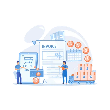 Online shopping application  Illustration