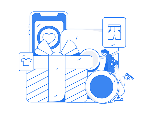 Online shopping delivery  Illustration