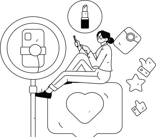 Online Shopping Discount  Illustration