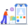 illustration for online shopping discount