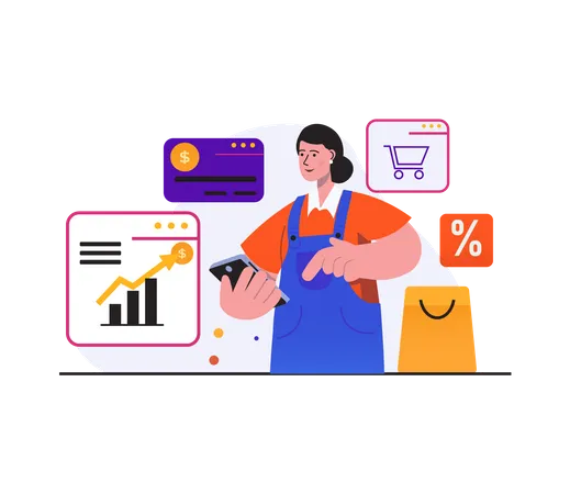 Online Shopping Discount Analysis  Illustration