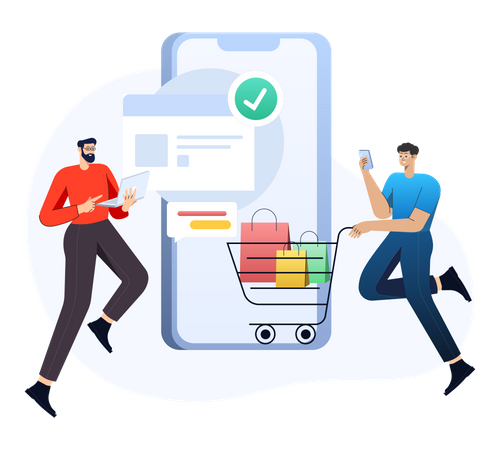 Online Shopping  Illustration