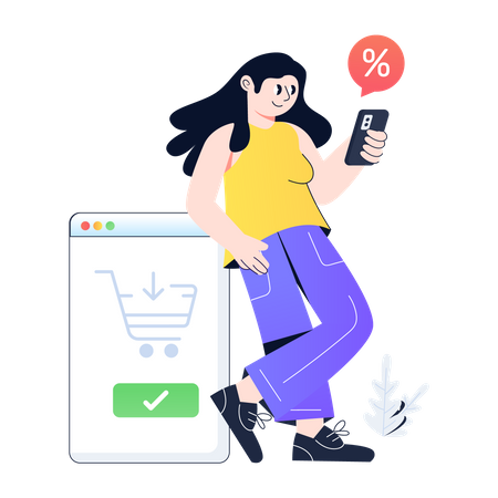 Online Shopping  Illustration