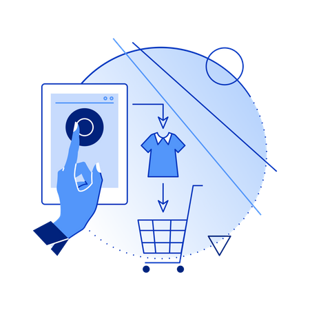 Online shopping  Illustration