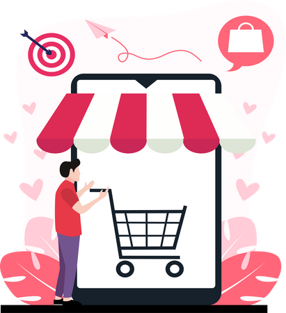 Online Shopping  Illustration