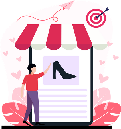 Online Shopping  Illustration