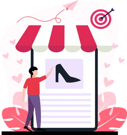 Online Shopping  Illustration