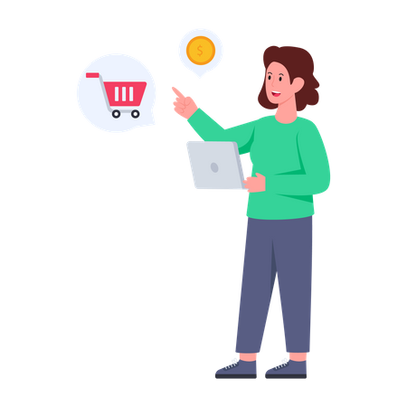 Online Shopping  Illustration