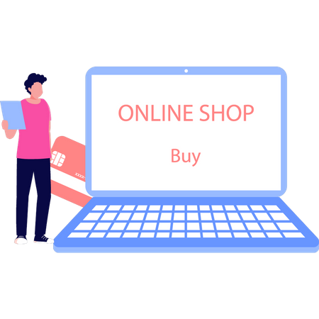 Online shopping  Illustration