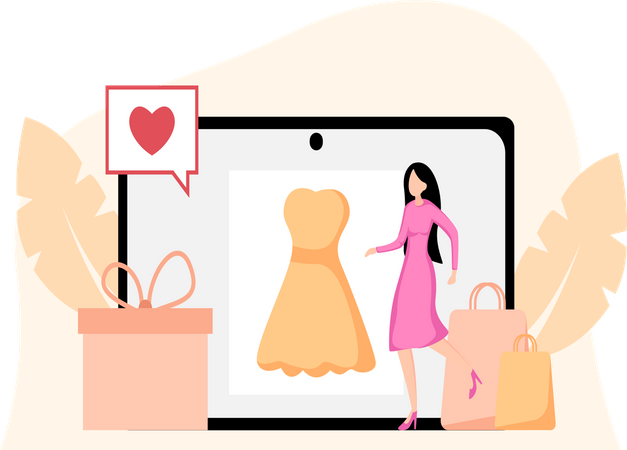 Online Shopping  Illustration